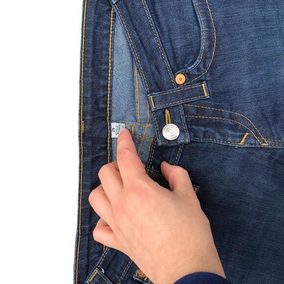 TRUE Religion Jeans Size 29 SKINNY FLAP Blue - Picture 4 of 6